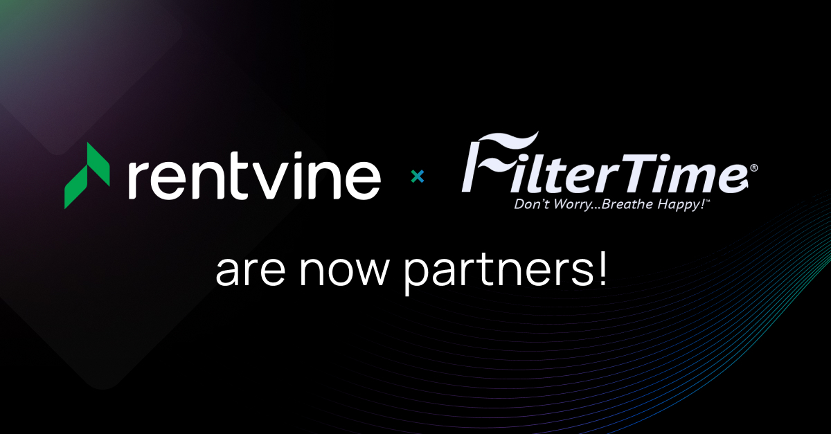 Rentvine now integrates with Filtertime to simplify air filter management for property managers